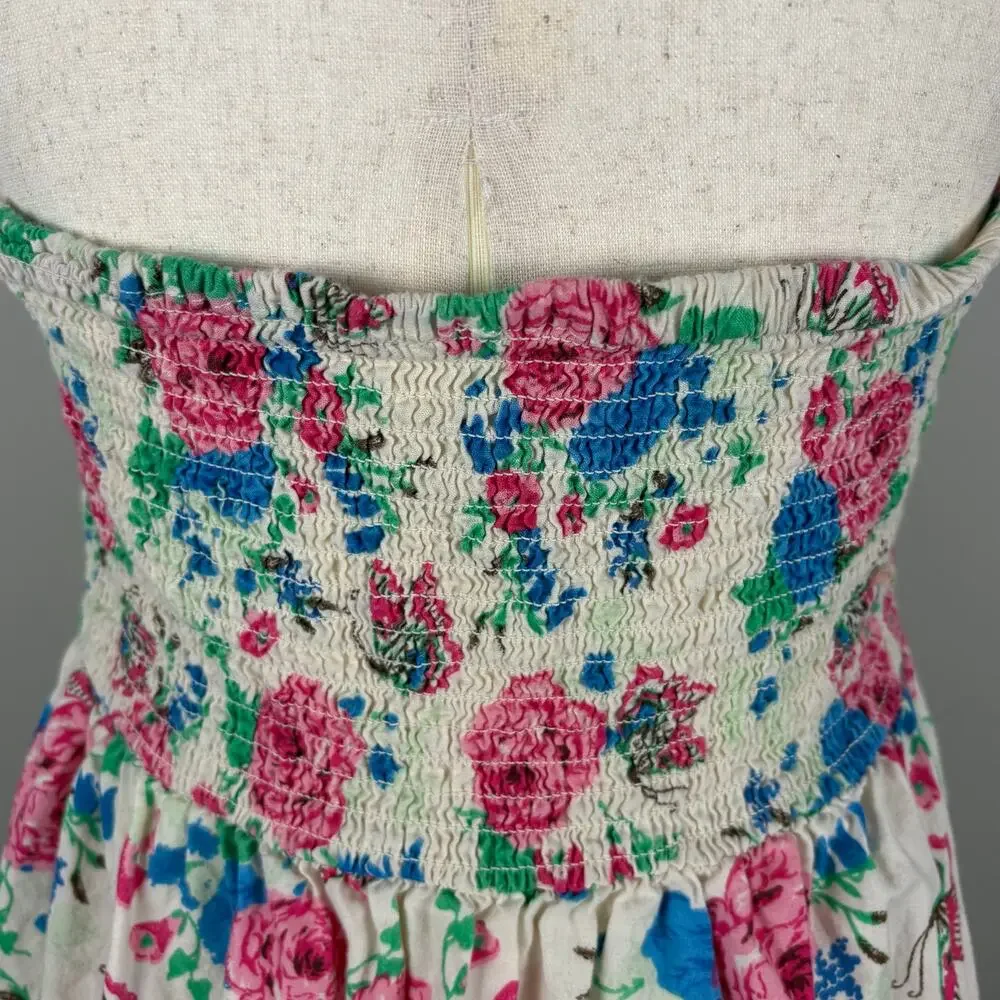 No Boundaries Mini Dress Halter Floral Vintage Y2K 2000s XL Juniors Coquette